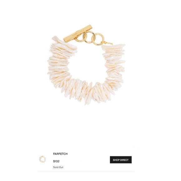 Cult Gaia Aliza 8" Freshwater Pearl Bracelet New With Tags In Box - Picture 13 of 14